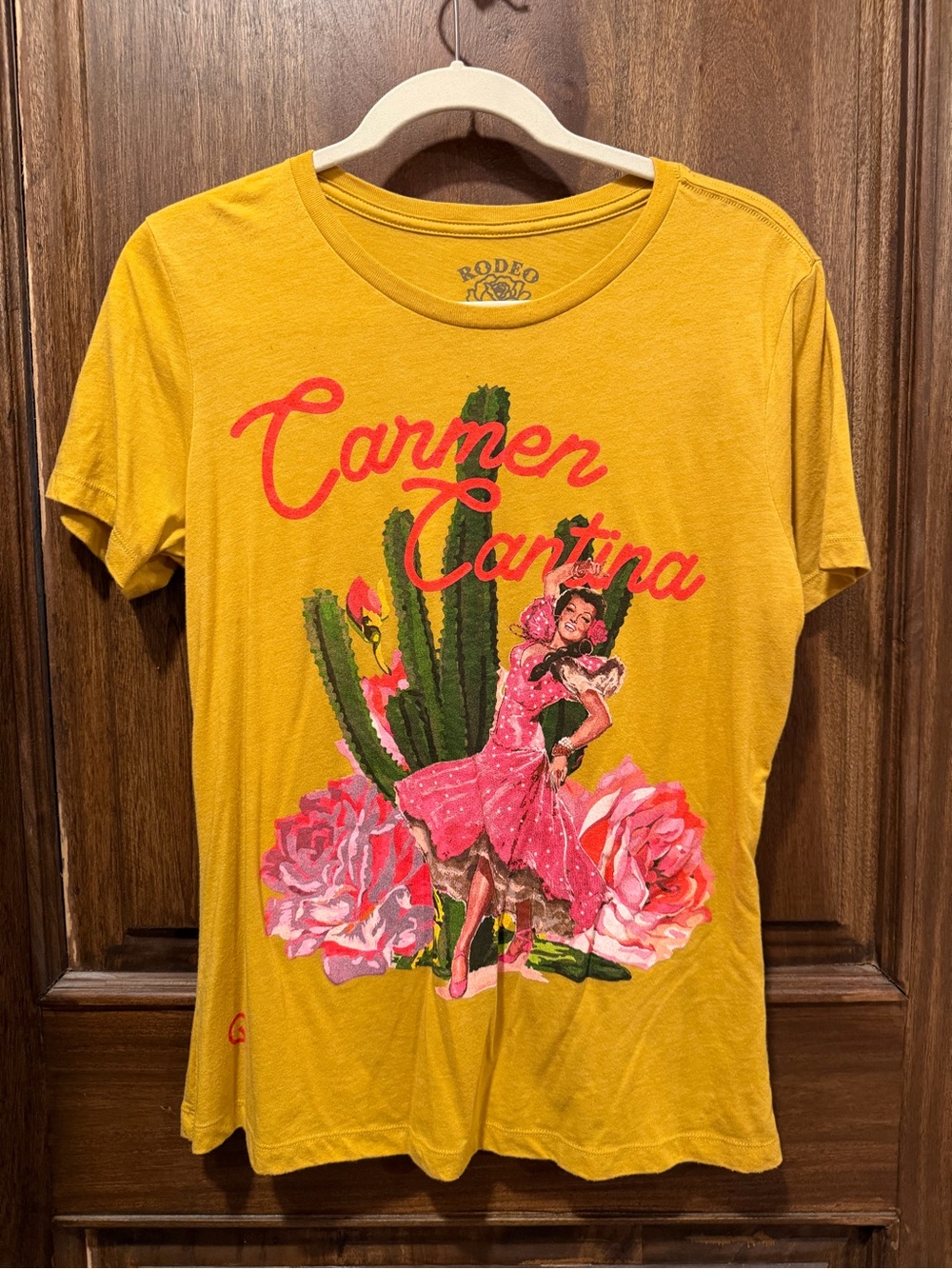 Rodeo Quincy Carmén Cantina Graphic Tee - Mustard Yellow